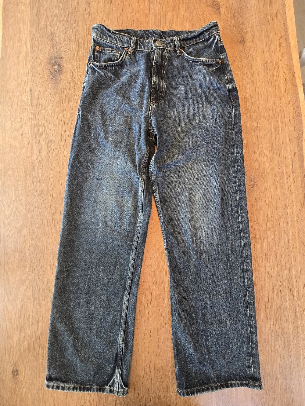 Zara Men's Blue Jeans Size 30 Medium Wash Relaxed Fit Denim